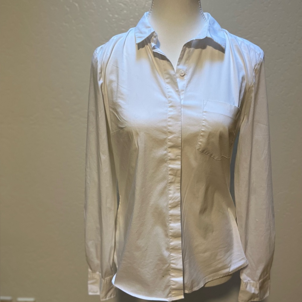 White button down